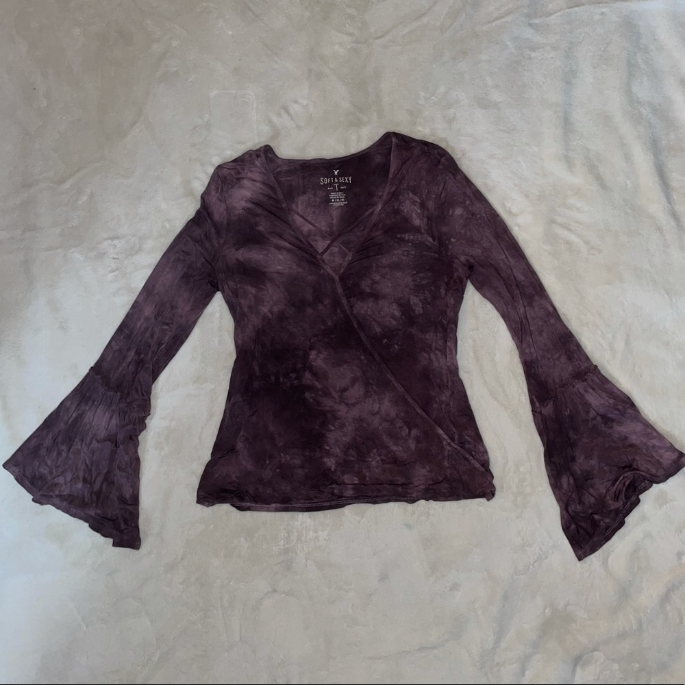 American Eagle Soft & Sexy Bell Sleeve Top